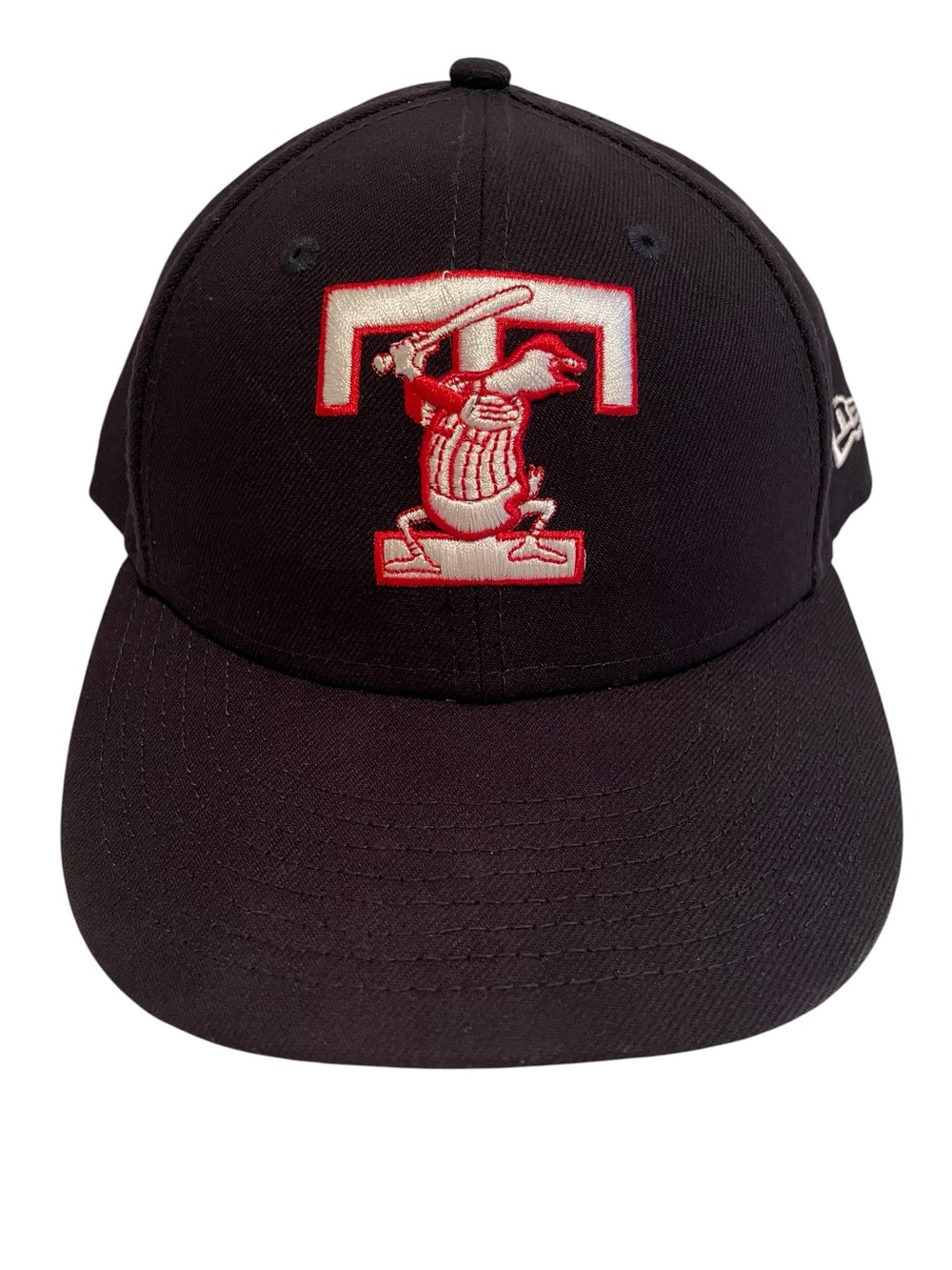 Toledo Mudhens New Era Cap - Sz 7/58 - Navy with Red & White Logo
